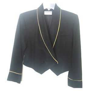 Vintage Gianni Bolero, black knit